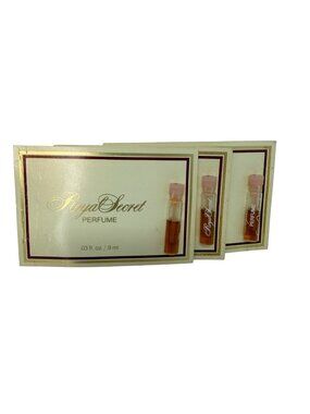 3 Vintage ROYAL SECRET Perfume Carded Samples Germaine Monteil Original Formula